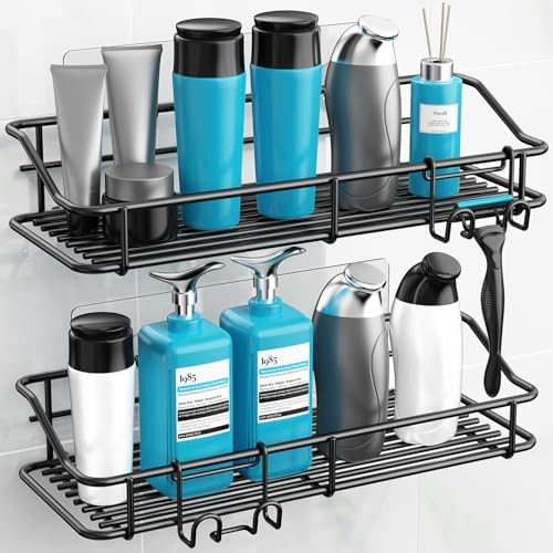 Nieifi Shower Caddy Adhesive, Shower Shelves, Shampoo Holder for Bathroom - Image 4