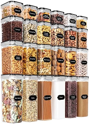 PRAKI Airtight Food Storage Containers Set with Lids - 24 PCS, BPA Free by PRAKI