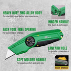 SK Utility Knife with SK2M TAC Blades & Zinc Alloy, Fixed Blade Box Cutter - Image 6