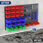 WORKPRO 44PCS Wall Mounted Storage Bins for Garage Storage - Image 7