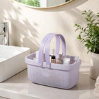 Portable Shower Caddy Basket with Handles Plastic Storage Basket ‌Purple - Image 2