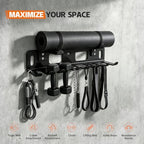 Multi-Purpose Gym Equipment Storage Rack Wall Mount for Home Gym - Image 6