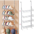 SWTYMIKI Over Door Hat Organizer - 5 Tier Wall Mounted Hat Rack with 4 Adjustable Metal Basket Heights Design and 3 Hooks, Baseball Cap Organizer Storage Holds up to 49 Caps for Door, Bedroom, Closet by SwtyMiki-TidyHomeSweetLife