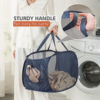 Sturdy Mesh Laundry Hamper Basket Bag,collapsible Pop up for Laundry Room - Image 3