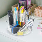 360° Rotating Makeup Organizer Clear Lazy Susan Organizer for Vanity, Cosmetic Display Cases for Bathroom Countertop, Makeup Storage Organizer, Desktop Dresser Sundries Storage Boxes - Image 6