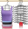 3Pcs Tank Top Hangers Space Saving Hanger Organizer Bra Hangers Black by Besslly