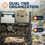 Sekey 400L Double-Decker Wagon, 500 lb Capacity, 50 in Extender - Image 6