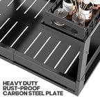 1 Pack Expandable Under Sink Organizers And Storage With Upgrade Ball-Bearing Slide Tracks,2-Tier Pull Out Under Cabinet Organizer Height Adjustable,Slide Out Under Sink Drawers-Black(Patent Pending) - Image 6