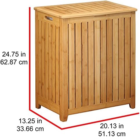 Oceanstar Spa-Style Bamboo Laundry Hamper - Image 6