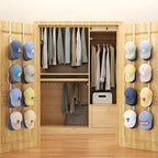 SWTYMIKI Over Door Hat Organizer - 4 Packs Metal Hanging Hat Rack with 16 Hooks Design, Baseball Cap Hanger Organizer Storage Holds up to 80 Caps for Door, Bedroom, Closet - Image 5