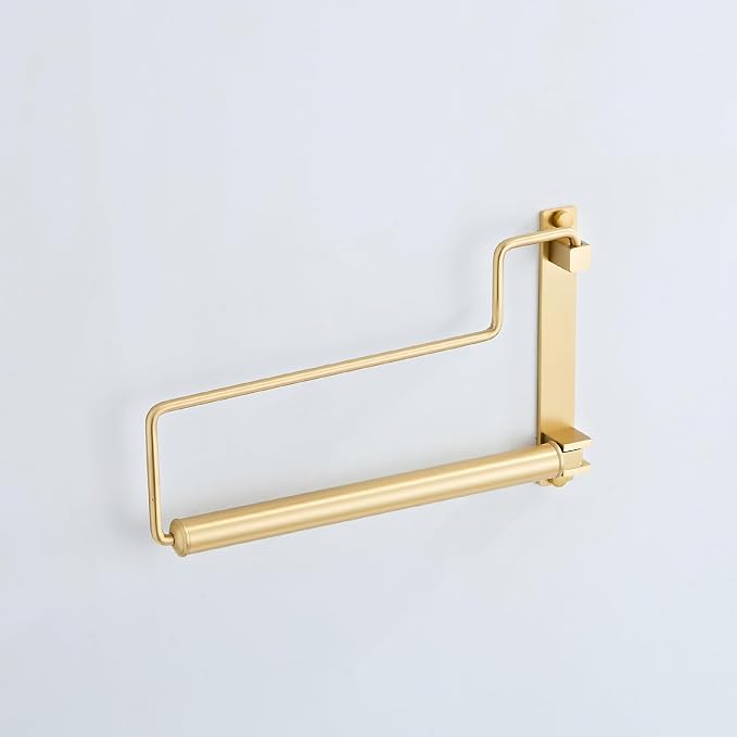 NEWRAIN Clothes Drying Rack, Laundry Racks for Drying Clothes, Wall Mounted Swing Arm Clothes Hanger for Laundry Room, Garage, Indoor & Outdoor Use,Brushed Gold - Image 8