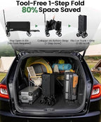GVDV CW35 Plus Wagon Carts Foldable with Tailgate, 42 in Extended Handle - Image 5