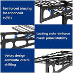 FLEXIMOUNTS 1-Pack 2x6ft Garage Shelving Wall-Mounted Storage Rack, Black - Image 5