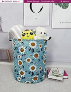 Sunflower Fabric Storage Bin Nursery Organizer Baske - Image 3