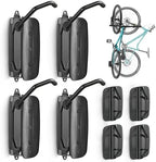 monTEK Swivel Bike Wall Mount, Bike Hangers for Garage, Space-Saving Vertical Bike Rack, Sturdy Bike Storage Rack Holds Up to 66lbs, Easy to Install, 8 Pack - Image 2