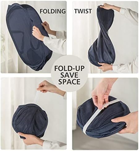 Sturdy Mesh Laundry Hamper Basket Bag,collapsible Pop up for Laundry Room - Image 6