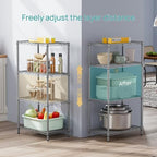 SINGAYE 4 Metal Shelves Wire Shelving Storage Shelf Adjustable Unit Pantry - Image 3