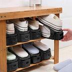 Neprock Closet Shoe Organizer,Shoe Storage Organizer Shoe Rack for Closet Organization,Shoe Slots Organizer De Zapatos Shoe Hoder Space Saver for Entryway(36 Pack)(Black) - Image 2