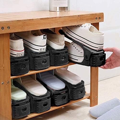 Neprock Closet Shoe Organizer,Shoe Storage Organizer Shoe Rack for Closet Organization,Shoe Slots Organizer De Zapatos Shoe Hoder Space Saver for Entryway(36 Pack)(Black) - Image 2