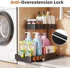 Simple Trending Under Sink Organizer 2 Pack, 2 Tier with Sliding Basket - Image 4