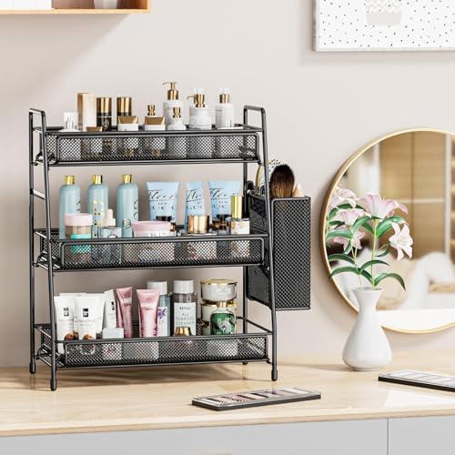 EKNITEY Bathroom Countertop Organizer Shelf - 3 Tier Counter Spice Rack - Image 3