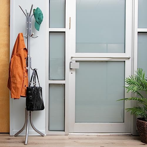 Mind Reader Freestanding Coat Rack, Multi-Tier Organizer for Office and Entryway, Metal, Silver - Image 2