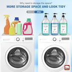 GMISUN Laundry Detergent Soap Dispenser, Plastic Liquid Laundry Detergent Dispenser, Container for Farmhouse Laundry Room Decor, Organizer for Liquid SoftenerBleach Heavy Duty Plastic Bottle(3 Pack) - Image 6