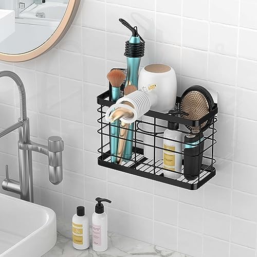 Hair dryer holder cabinet door - Hair tool organizer wall mount - Image 4