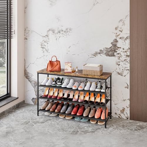 INGIORDAR 4 Tier Long Shoe Rack Storage Organizer Shelf for Closet Entryway - Image 6
