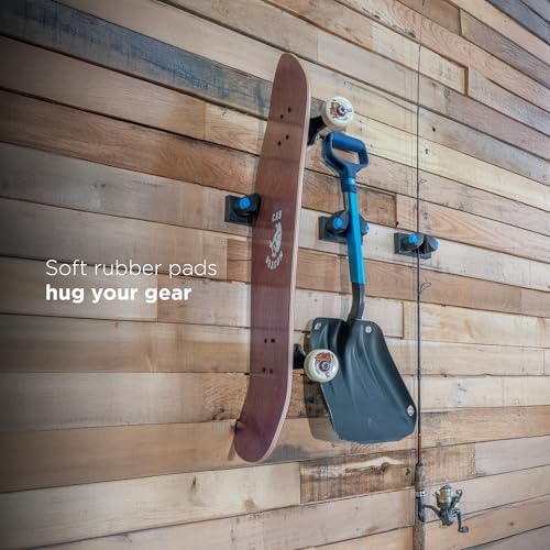 Gravity Grabber Mini – Compact Wall Rack for Tools & Sports Gear | Secure, Non-Slip Storage | Fits Handles up to 1.5 in | Garage Organization | Tool Storage Rack | Sports Equipment Organizer | 3 Pck - Image 6
