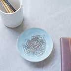 HANKOR 4.75" Ceramic Jewelry Tray, Small Ring Dish Holder Trinket Tray, Catch All Trays for Ring Earring Necklace Key, Christmas Gifts for Women Girls (Light Blue) - Image 4