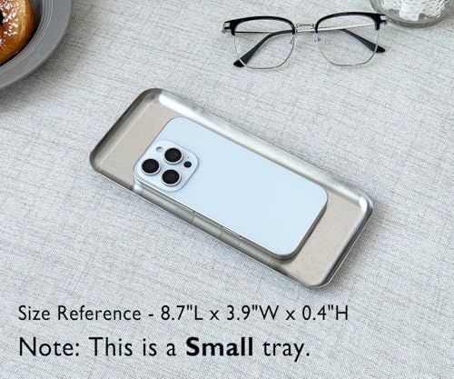 3 Pack Small Stainless Steel Tray, 8.7 Inch Mini Tray - Image 2