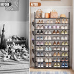 OYREL Tall 10 Tier Shoe Rack Organizer 40-50 Pairs Large Storage - Image 5