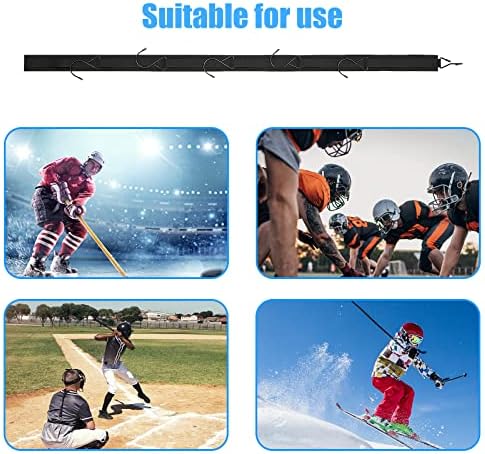 2Pcs Hockey Hanger Portable Hanging Dryig Rack Hockey Gifts for Home and Outdoor Using in Ice Hockey Skating Football Camping Fishing 5 Hooks - Image 5