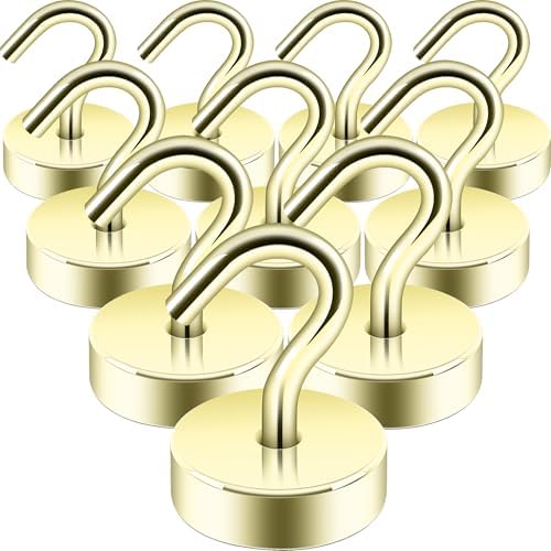 Neosmuk Magnetic Hooks Steel Tube Design for Cruise,40lb+ Gold,10 Pack by Neosmuk