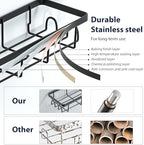 Shower Caddy Organizer with Hooks,Self Adhesive Bathroom Shelves,Shower Shelves,No Drilling Bathroom Organizers and Storage,Perfect for RV, Apartment, Home Decor,3 Pack Black - Image 5