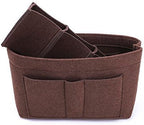 ZTUJO Purse Organizer Insert, Felt Bag Organizer For Handbag Purse Organizer,13 Colors, 6 Size (Small, Coffee) - Image 3