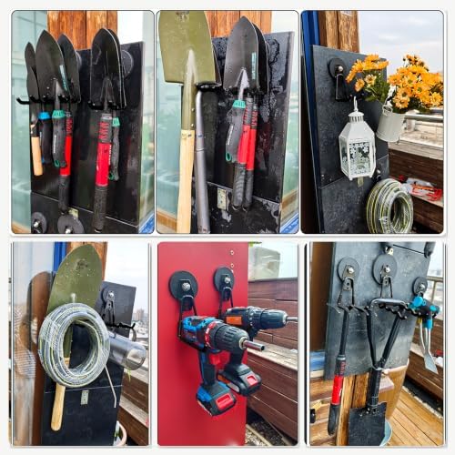 3-H Heavy Duty Magnetic Hooks, Large Magnet Hooks,4 Pack Black - Image 5