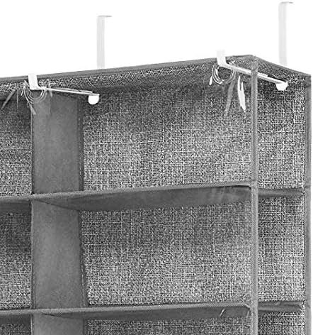 Whitmor Over The Door Shoe Shelves - 26 Sections - Crosshatch Gray - Image 7