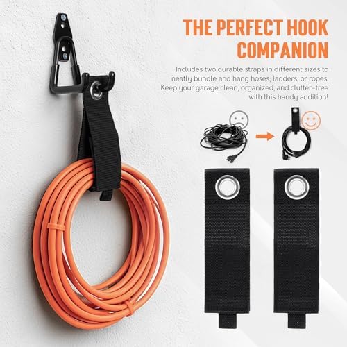 TONDA Garage Hooks, 20 Pack Wall Storage Hooks for Bike, Ladder and Tools - Image 5