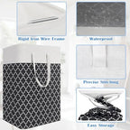 BlissTotes 3-Pack Laundry Basket, Collapsible Laundry Hamper, Black, 88L - Image 4