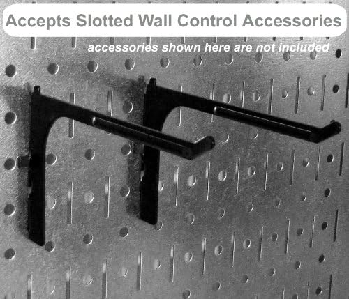 Wall Control 30-P-3232G Gray Metal Pegboard Pack - Image 6