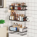Godboat 3-Tier Over Toilet Storage Shelf, Wall-Mount with 2 Hook/Paper Rack by Godboat