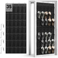 WVM Over the Door Shoe Organizer with 35 Breathable Mesh Pockets, Hanging Shoe Organizer for Door with 4 Metal Hooks, Large Capacity Closet Storage for Shoes, Accessories by WVM