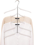 Blouse Tree Hangers Multi-Layer Clothes Hangers 3 Pack 5 in 1 Non Slip Space Saving Closet Organizer Stainless Steel Shirt Hanger Coats Hangers(3 Pack) by JFFLYIT