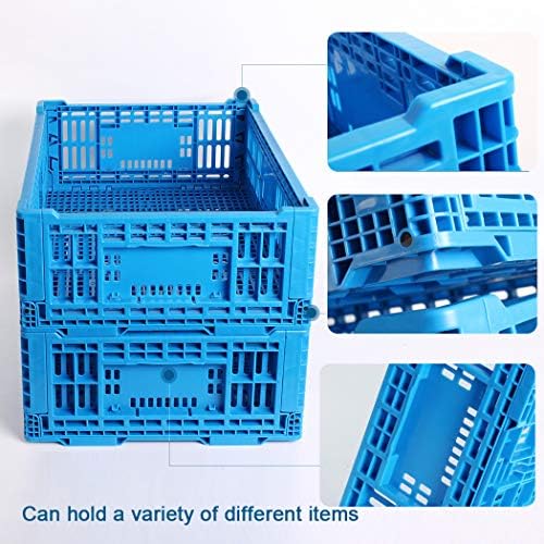 Collapsible Storage Bin Containe， 52 Liter Transfer box,crate Transit storage of various items (23.6" L x 15.7" W x 8.6" H-two) - Image 3