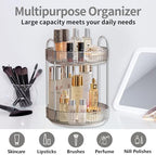 Asayuee 360 Rotating Makeup Organizer for Vanity,Bathroom Countertop Organizer,Spinning Perfume Organizer&Vanity Organizer(Grey-2 Tier) - Image 7