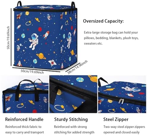 2pcs blanket storage bag for under bed,closet organizers 95L - Image 3