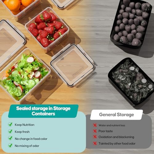 40 PCS Food Storage Containers with Lids Airtight (20 Containers & 20 Lids) - Image 5