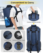 Vorspack Laundry Backpack for College Dorm, Heavy-Duty Hamper, Blue - Image 5